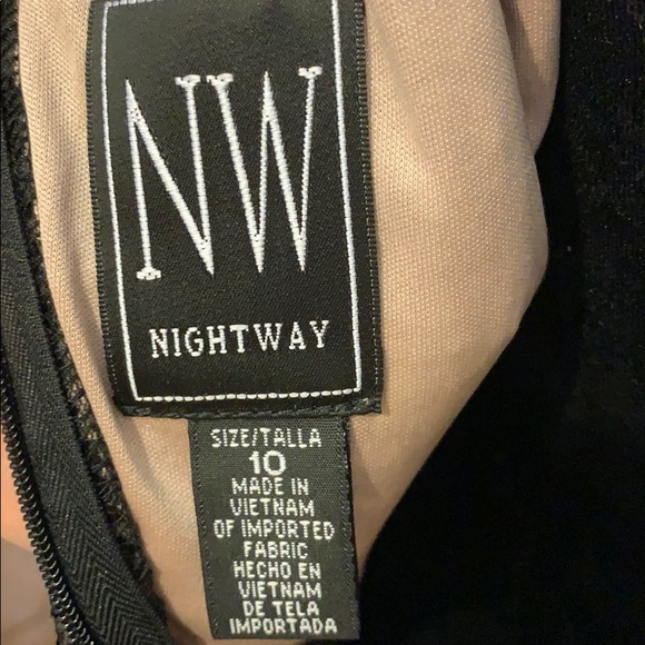 NW Nightway black sequinned dress, 10 - Picture 4 of 5